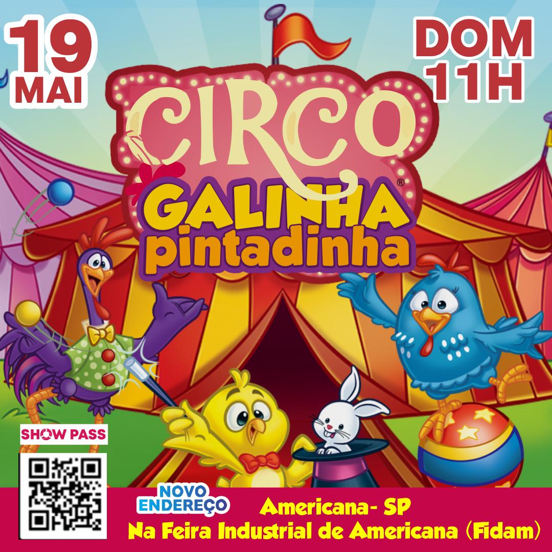 Circo da Galinha Pintadinha 19.05 - 11.00
