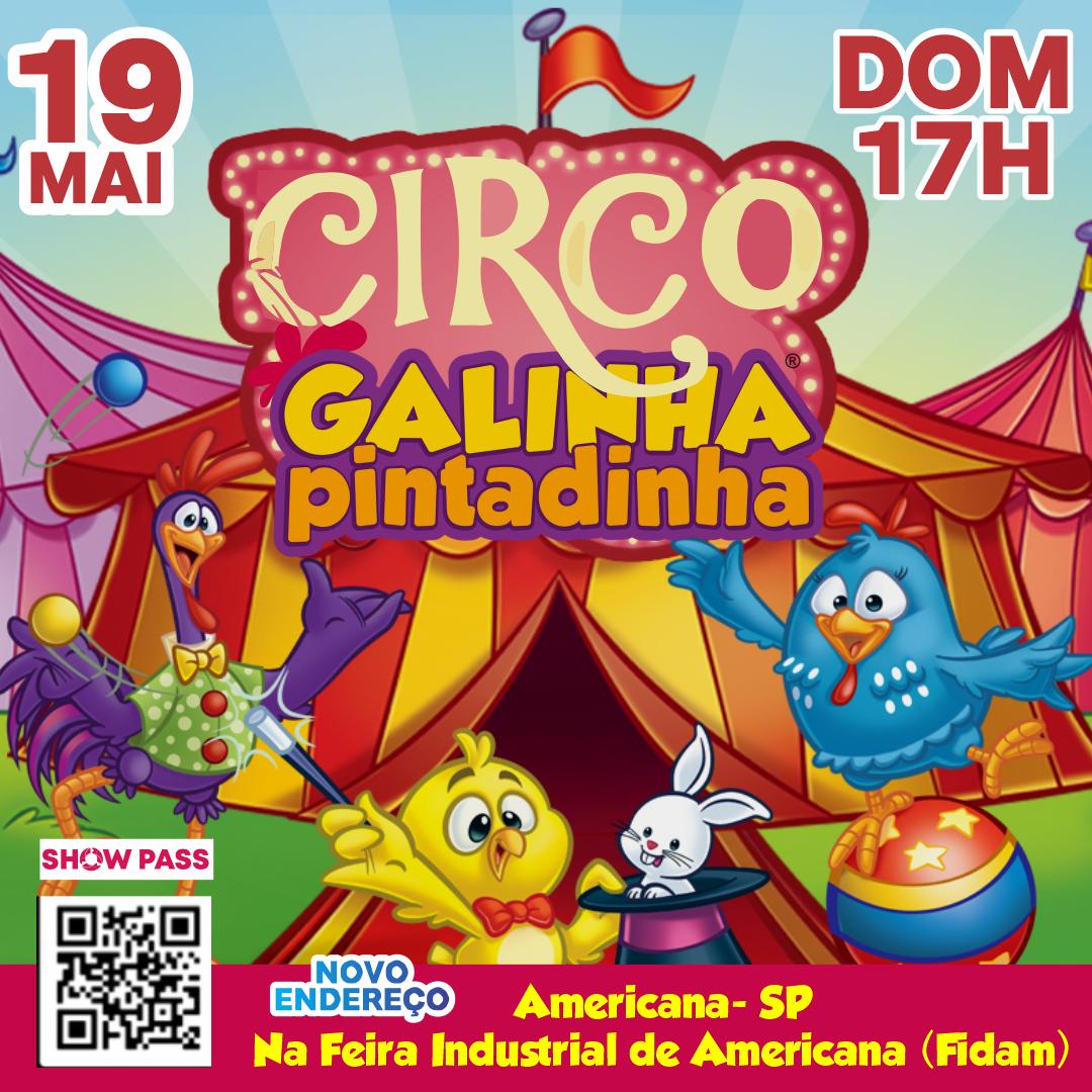 Circo da Galinha Pintadinha 19.05 - 17.00